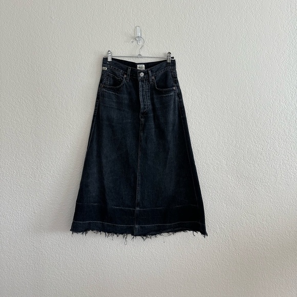Citizens of Humanity Midi Denim Skirt - Picture 1 of 6